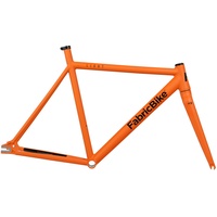 FabricBike Light - Fixed Gear Fahrrad Rahmen, Single Speed Fixie Fahrrad Rahmen, Aluminium Rahmen und Gabel, 4 Farben, 3 Größen, 2.45 kg (Größe M) (Light Army Orange, L-58cm)