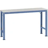 Manuflex Arbeits-Grundtisch Kunststoff 1750x800 mm Brillantblau