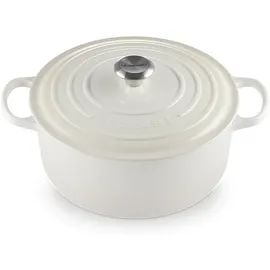 Le Creuset Signature Bräter 22 cm rund meringue