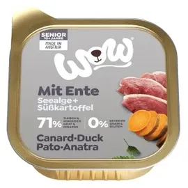 Wow Senior 150g Hundenassfutter 11 x 150 Gramm Ente mit Süßkartoffeln