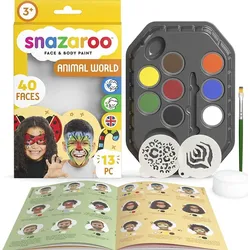 Snazaroo Set mit 8 Gesichtsmalfarben - Animal World