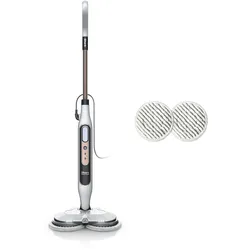 SHARK Dampfreiniger "Shark Steam & Scrub mit Steam Blaster Technologie S8201EU", weiß, B:37,8cm H:120,68cm T:21,72cm, Nass-Trocken-Sauger