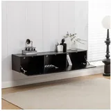 Thanaddo 160cm TV Schrank, Lowboard Fernsehschrank Fernsehtisch Wandschrank Holzwerkstoff