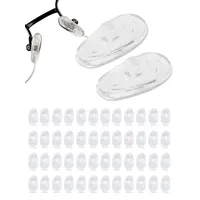 SPORTS WORLD VISION Brillen-Nasenpads | Hochwertige weiche A-förmige Nasenpads aus Silikon für Brillen | 15mm Brillenpads zum Einschrauben im 25er-Pack