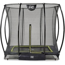 EXIT TOYS Silhouette Bodentrampolin 153 x 214 cm inkl. Sicherheitsnetz schwarz