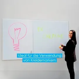 Franken Glas-Magnettafel 120,0 x 90,0 cm weiß