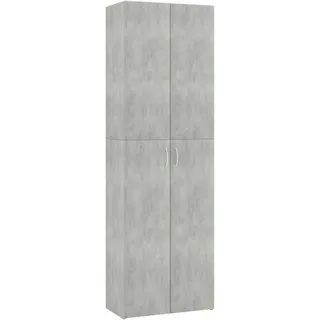 vidaXL Büroschrank Betongrau 60x32x190 cm Holzwerkstoff