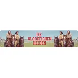 Blechwaren Fabrik Braunschweig GmbH Bud Spencer - Terence Hill Blechschild Die glorreichen Helden 46 x 10 cm - Braun