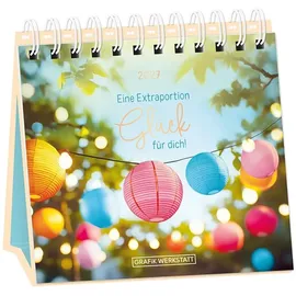Grafik-Werkstatt Tischkalender Nimm dir Zeit Blau 2027