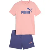 Puma Essentials No.1 Logo T-Shirt & Shorts Set Pink 176