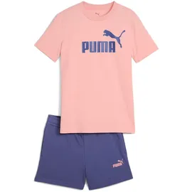 Puma Essentials No.1 Logo T-Shirt & Shorts Set Pink 176
