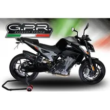 GPR EXHAUST SYSTEMS Furore Evo4 Nero Ktm Duke 790 21-23 Ref:e5.kt.107.fne4 Homologierter Slip On Schalldämpfer - Matt Black - Homologated