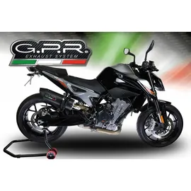 GPR EXHAUST SYSTEMS Furore Evo4 Nero Ktm Duke 790 21-23 Ref:e5.kt.107.fne4 Homologierter Slip On Schalldämpfer - Matt Black - Homologated