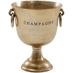Champagnerkühler FineBuy Flaschenkühler 28,5x37,5x28,5 cm Sektkühler Groß Massiv