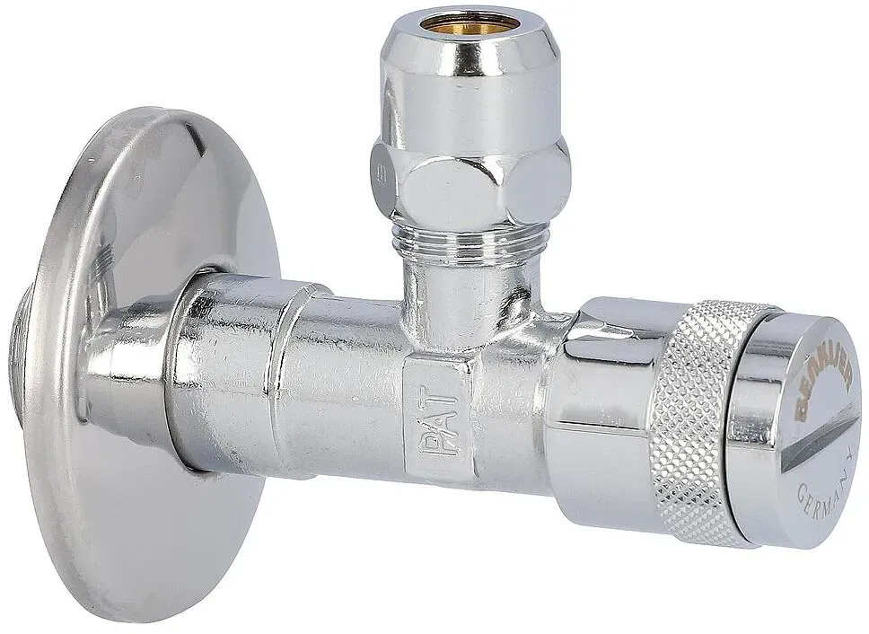 Eck-Ventil mit Filter DN 15 x DN 10 (1/2'' x 3/8'')