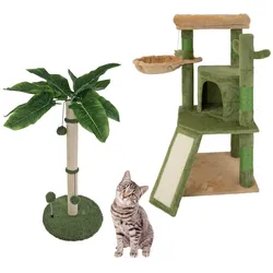 Kratzbaum Palme oder Kaktus Kratzsäule Katzenbaum zum Krallen wetzen Spielen ... Kaktus