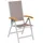 Merxx Naxos Klappsessel 68 x 58,5 x 110,5 cm grau klappbar