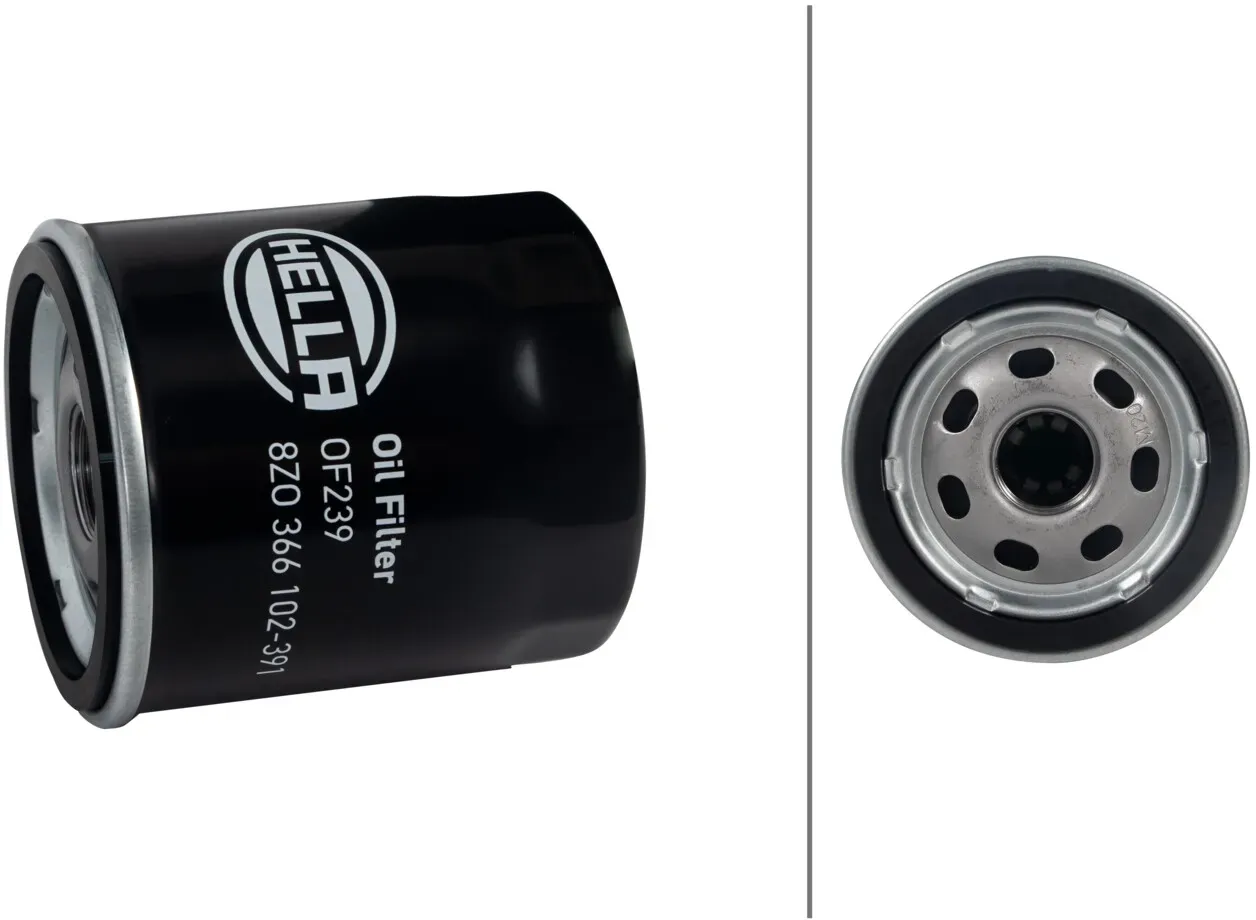 HELLA Ölfilter 8zo366102391 Anschraubfilter 87mm GewindemaßM20x1,5 für RENAULT