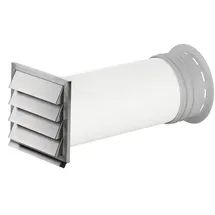 Naber P-Klima-E 150 Mauerkasten, weiß, Edelstahl 4051078
