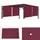 MCW Ersatzbezug für Dach Pergola Pavillon Beja 3x3m ~ bordeaux-rot
