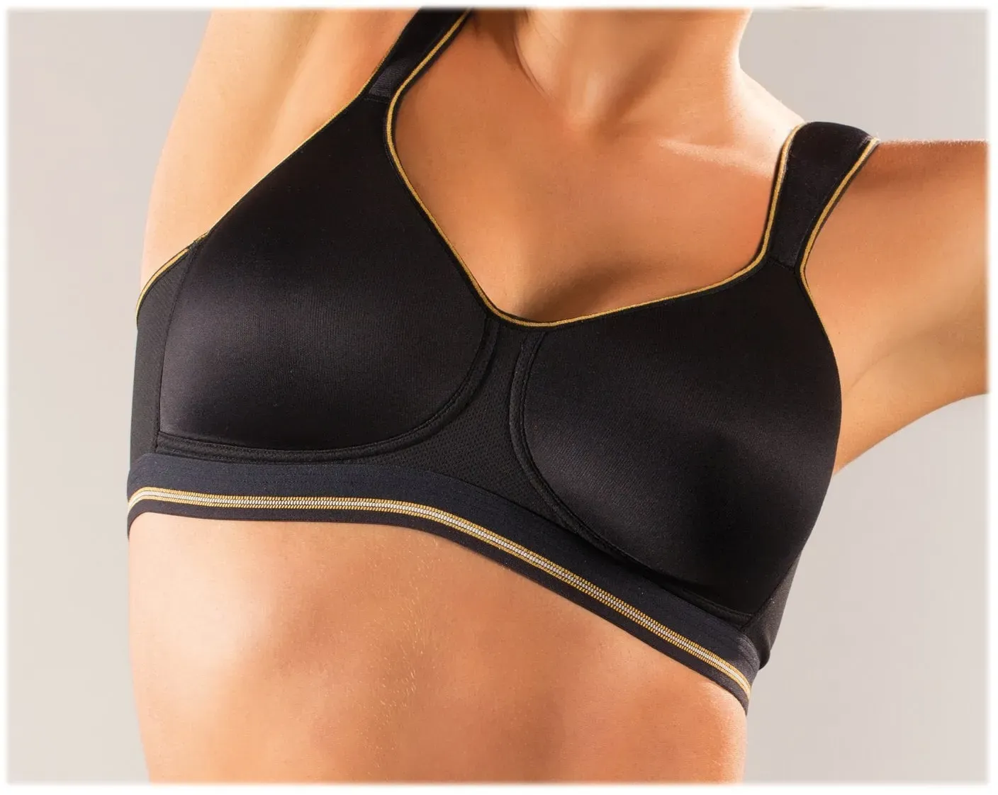 VIANIA Sport-BH Goldie High Function schwarz 80C