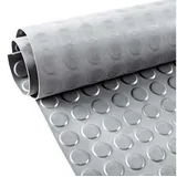 ANRO Gummi Antirutsch Premium TPE Geruchsarm Bodenbelag Noppen Muster Grau 3mm Stark 100 cm Breite 190 cm Länge