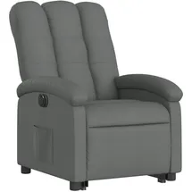 vidaXL Relaxsessel mit Aufstehhilfe Elektrisch 93 x 101 x 0 cm Dunkelgrau