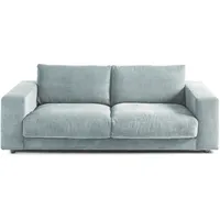 2-Sitzer 3C CANDY "Enisa" Sofas Gr. B/H/T: 230cm x 85cm x 127cm, Breitcord, blau (bleu) Zeitloses und stylisches Loungemöbel, in Breitcord