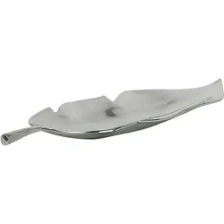 Dekoschale Blatt AMRUS Metall Silber