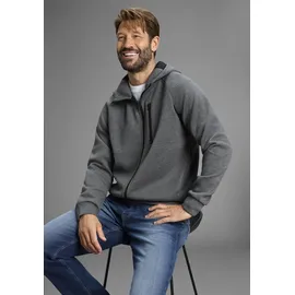 H.I.S. Kapuzensweatjacke Herren Anthrazit melange XXL