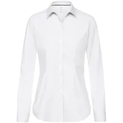GREIFF Damenbluse langarm PREMIUm Gr. 32 Regular Fit 100% CO white/white