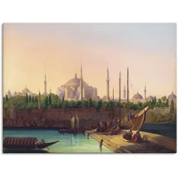 Wandbild ARTLAND "Hagia Sophia, Istanbul.", bunt (farbe bild(er): bunt), B:80cm H:60cm T:1,8cm, Canvas, Leinwand, Bilder, als Leinwandbild, Poster in verschied. Größen