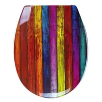 RIDDER WC-Sitz mit Soft-Close Shabby Stripes multicolor | Gr.: