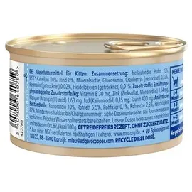 edgard & cooper® Kitten Nassfutter Kabeljau und Huhn 18 x 85 g