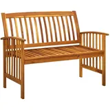 vidaXL Gartenbank 119 x 66 x 115 cm Grau