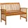 vidaXL Gartenbank 119 x 66 x 115 cm Grau
