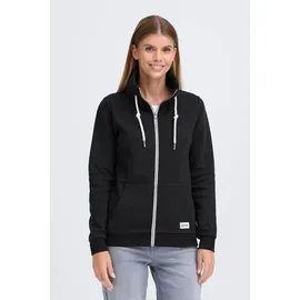 Oxmo Sweatjacke OXMO "Trainingsjacke OXBitta", Damen, Gr. L, schwarz, Obermaterial: 50% Baumwolle CO. 50% Polyester PES., Sweatjacken Sweatjacke