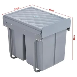 [en.casa] Froland 20 l Grau