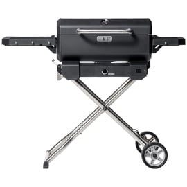 MasterBuilt Masterbuilt® Tragbarer Holzkohlegrill und Smoker mit Wagen Schwarz