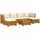 vidaXL Outdoor-Sofagarnitur 7-tlg. Braun Akazie