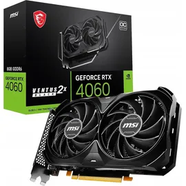 MSI GeForce RTX 4060 Ventus 2X Black 8G OC 8 GB GDDR6 V516-004R