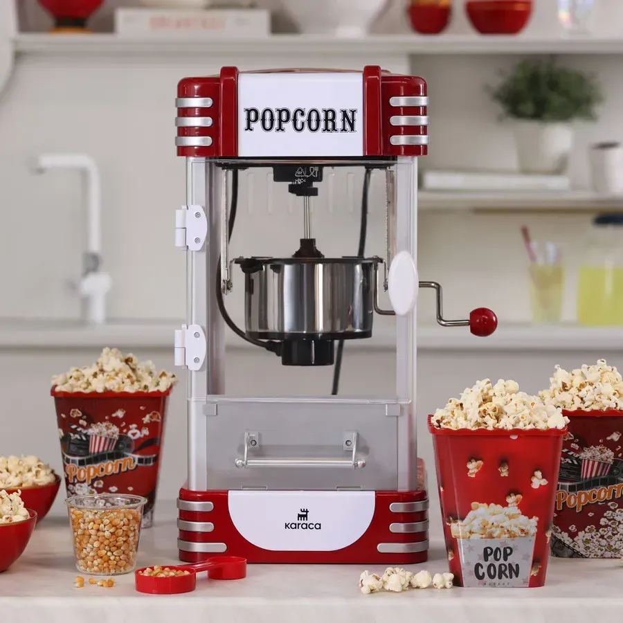 Karaca Retro XXL Große Popcorn Maschine