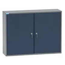 KÜPPER Hängeschrank Metall 80 x 60 x 20 cm dunkelblau/hellgrau 4 Fachböden abschließbar