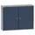 KÜPPER Hängeschrank Metall 80 x 60 x 20 cm dunkelblau/hellgrau 4 Fachböden abschließbar