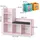 Vicco Kinderregal Luigi 107,2 x 88,6 cm Spanplatte rosa