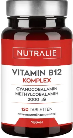 Nutralie Vitamin B12 Komplex 2000mcg 120 Tabletten