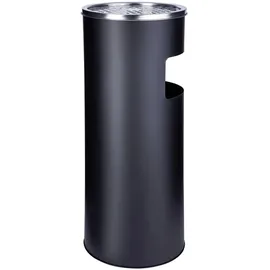 Svita 30L Standaschenbecher Eimer Aschenbecher Mülleimer Ascher 60x25cm Schwarz