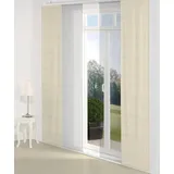 Wirth Schiebegardine Gospic (1 St), Paneelwagen, blickdicht, Jacquard goldfarben 60 cm x 145 cm