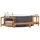 vidaXL Whirlpool-Umrandung Halbrund braun 252 x 111,5 x 55,5 cm