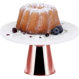 Echtwerk Tortenplatte aus Marmor, (Kupfer, 22 Ø